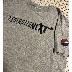 VINTAGE 90’s Pepsi Cola Soda OFFICIAL Generation Next Gray T-Shirt Tee LARGE XL